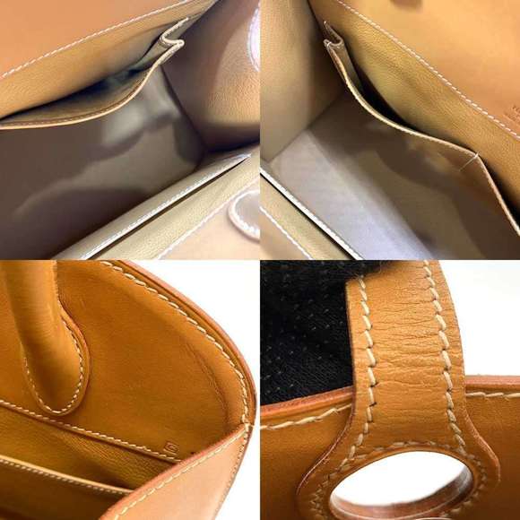Hermes Bag Dalvi MM Natural Brown Handbag One Handle Women's Box Calf Leather... - Picture 6 of 6